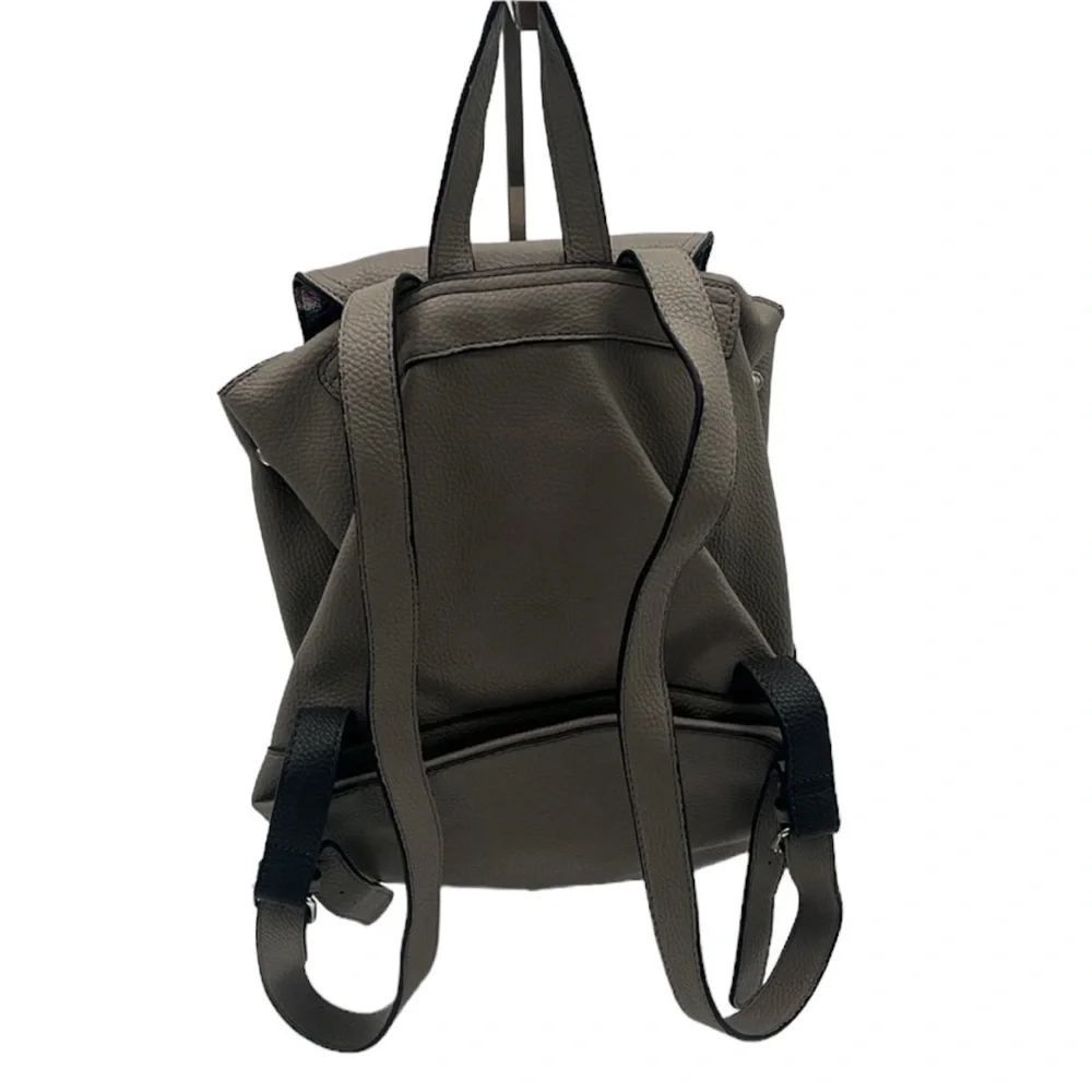 Steve Madden Grey Faux Leather Backpack Purse BLEMISH